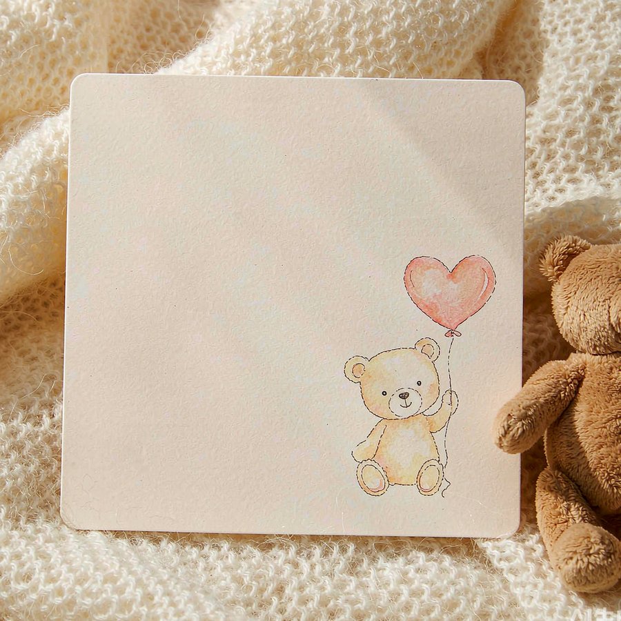 Little Bear Arrival Card